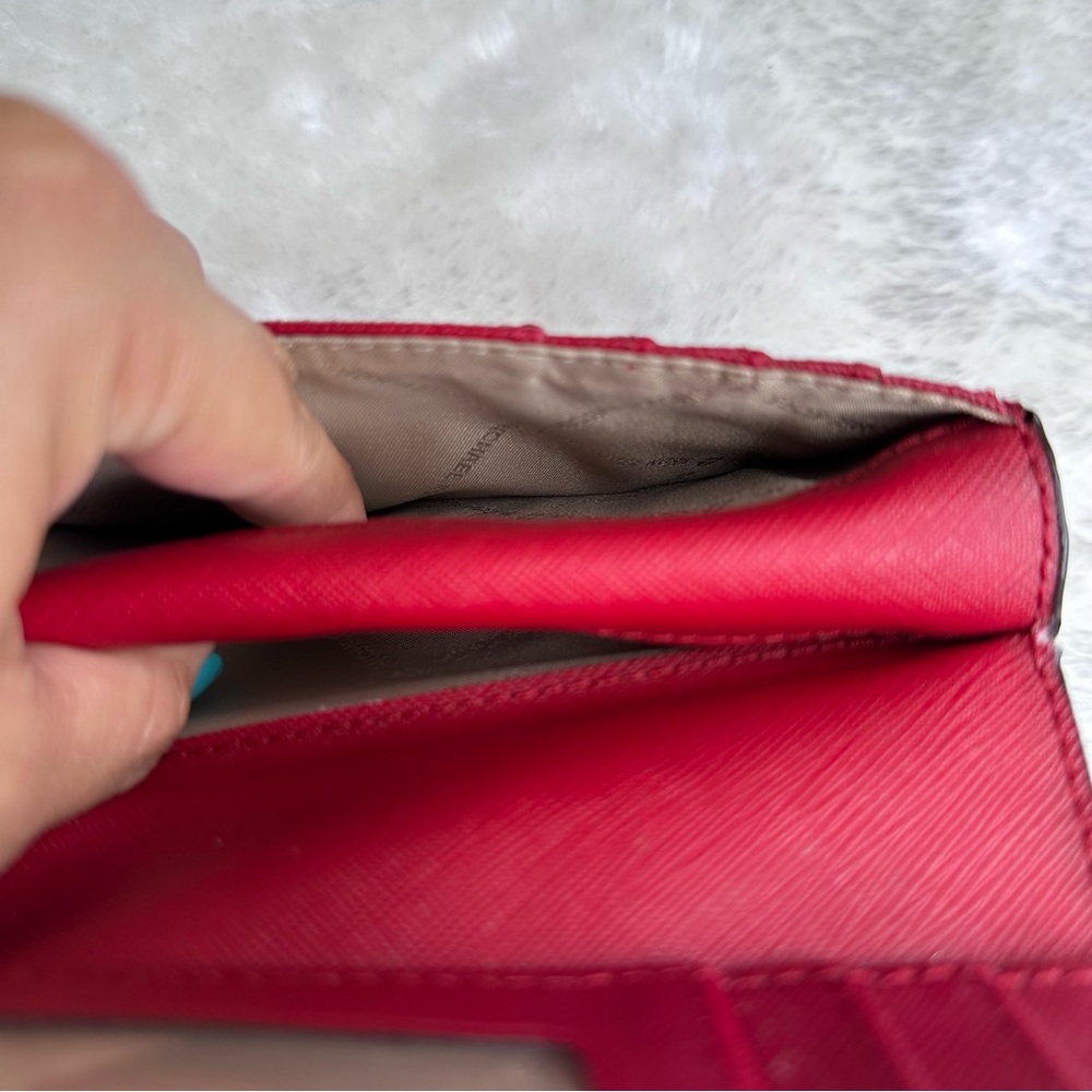 Michael Kors Red Bifold Wallet - Picture 9 of 14